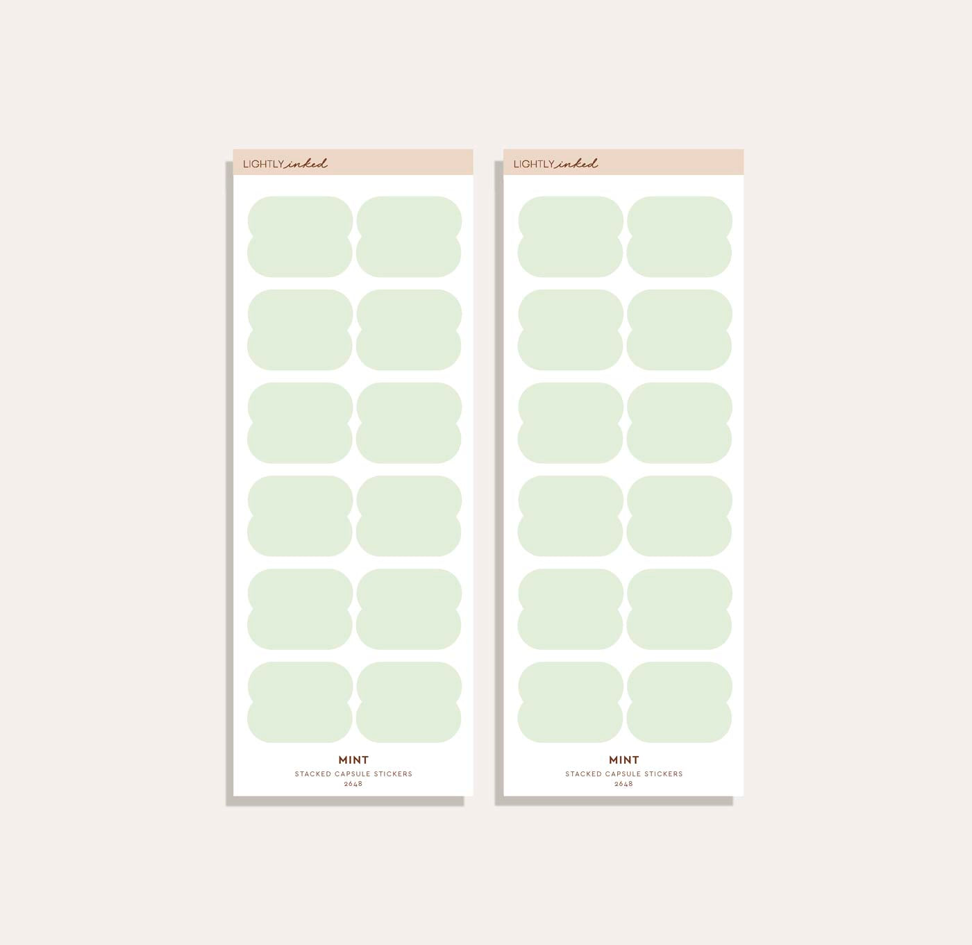 Stacked Capsule Sticker Set