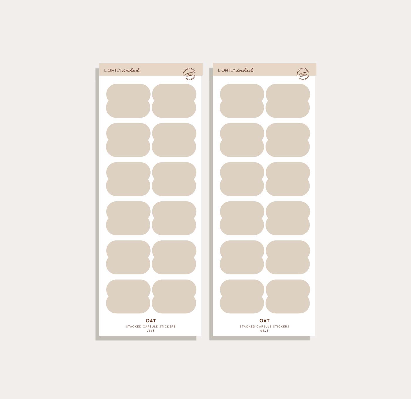 Stacked Capsule Sticker Set
