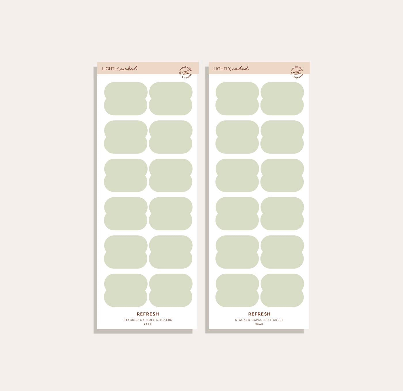 Stacked Capsule Sticker Set