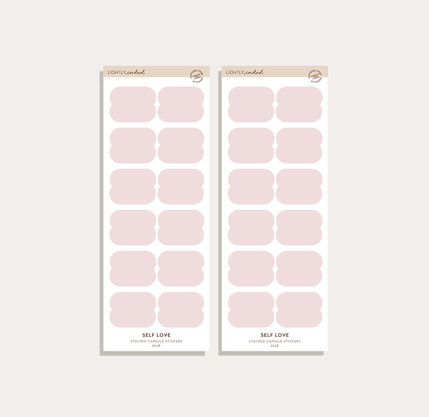 Stacked Capsule Sticker Set