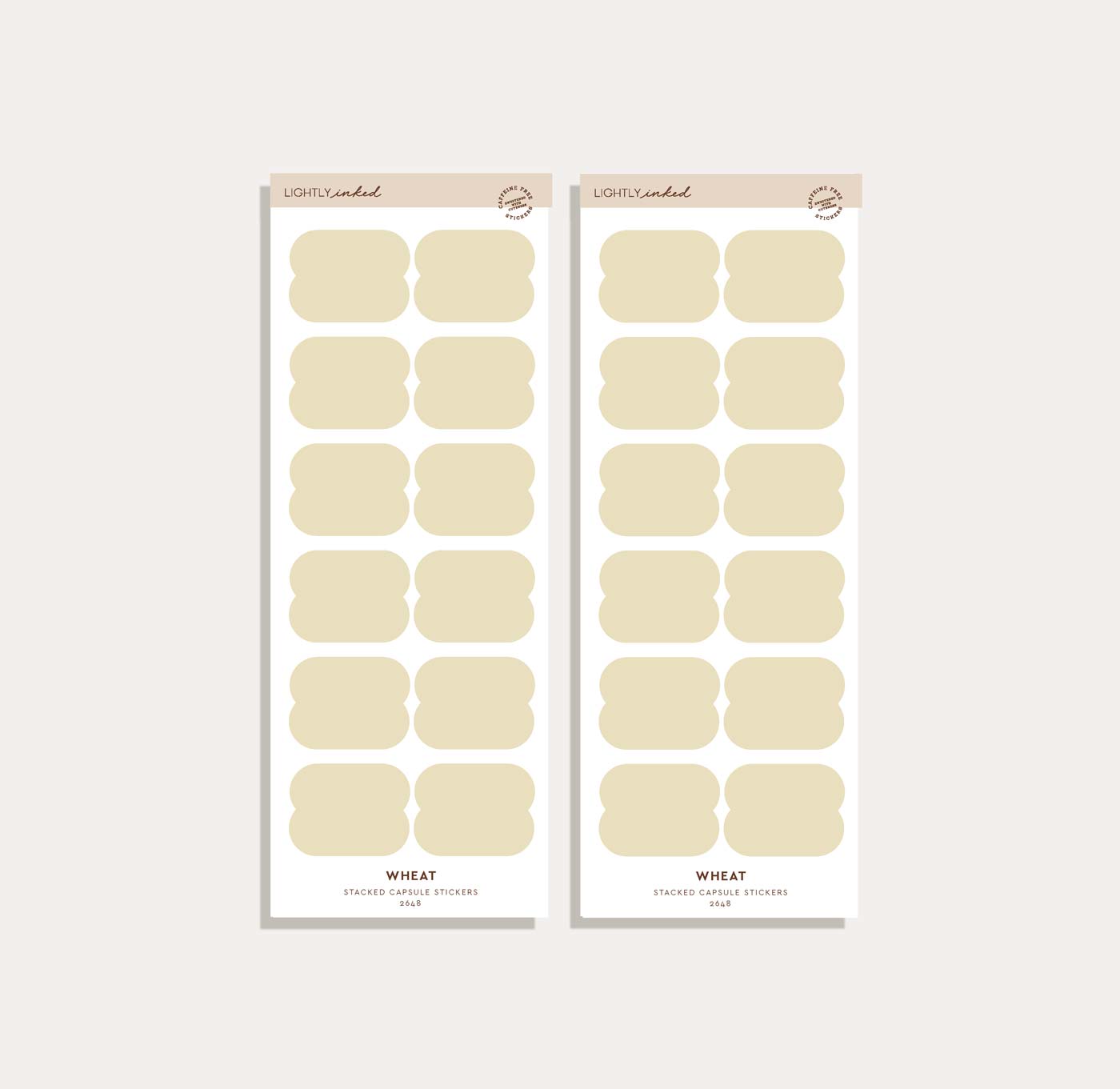 Stacked Capsule Sticker Set