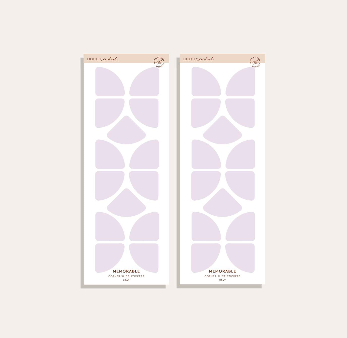 Corner Slice Sticker Set