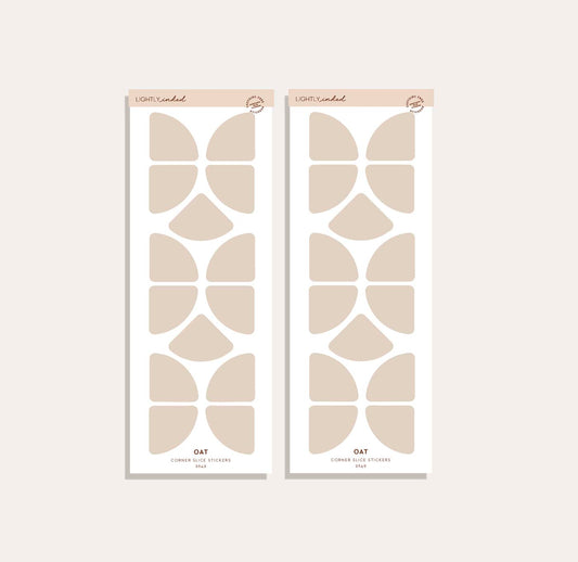Corner Slice Sticker Set