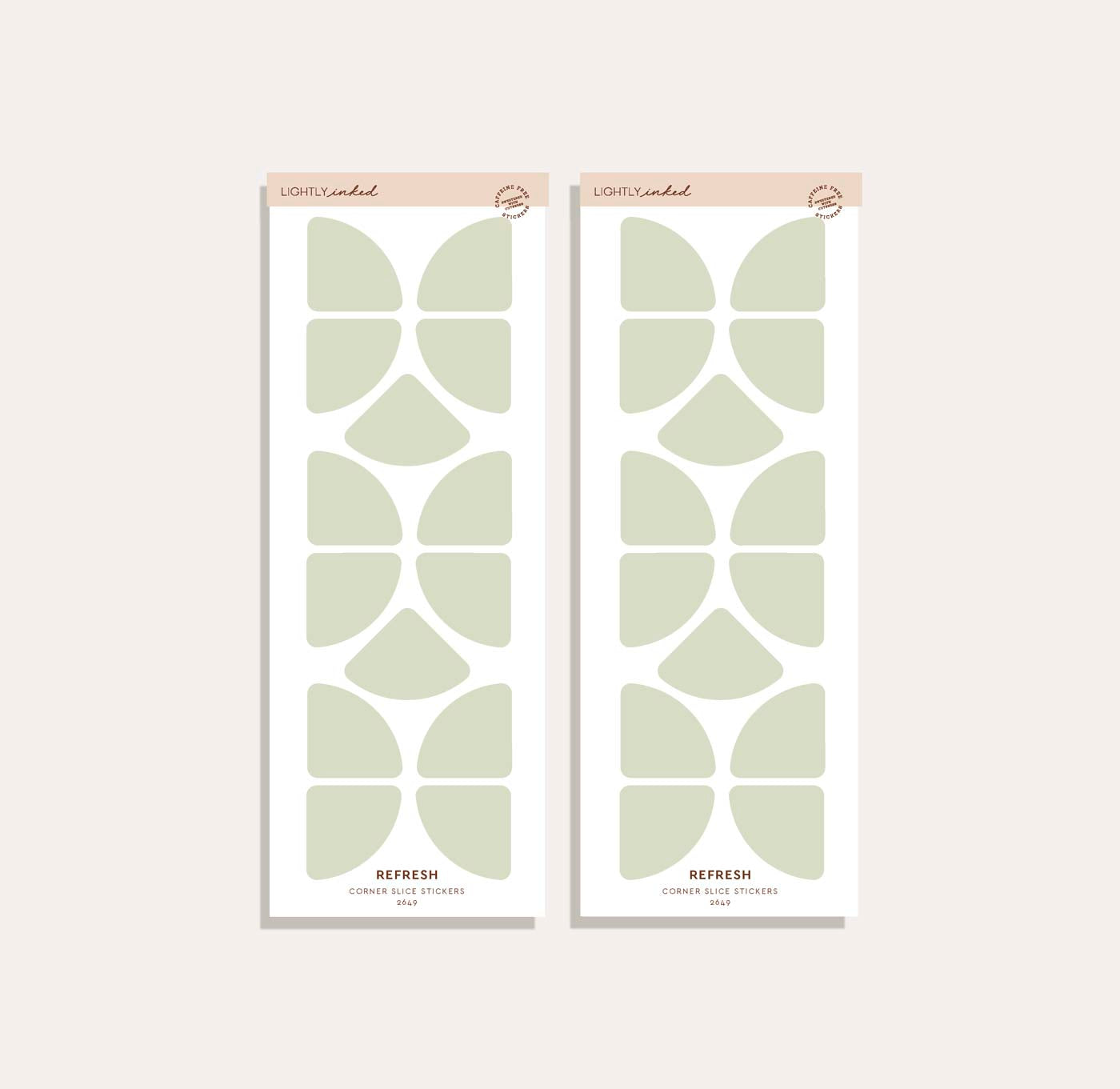 Corner Slice Sticker Set