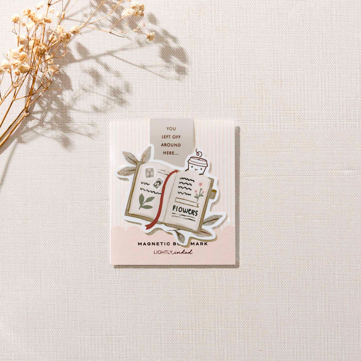 Cafecito and Flower Book - Book mark