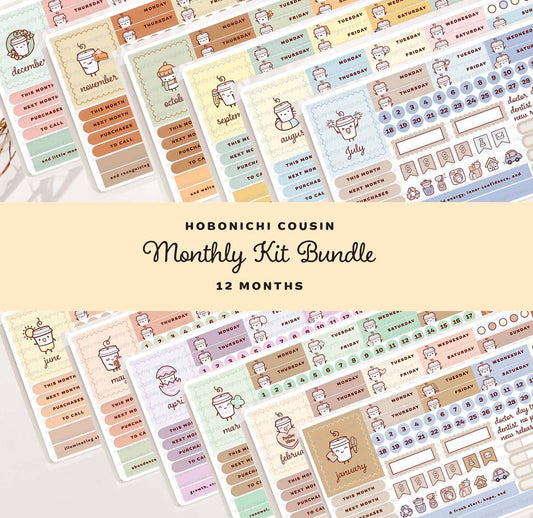 Cafecitos Monthly Kit- Bundle ( all 12 Months)