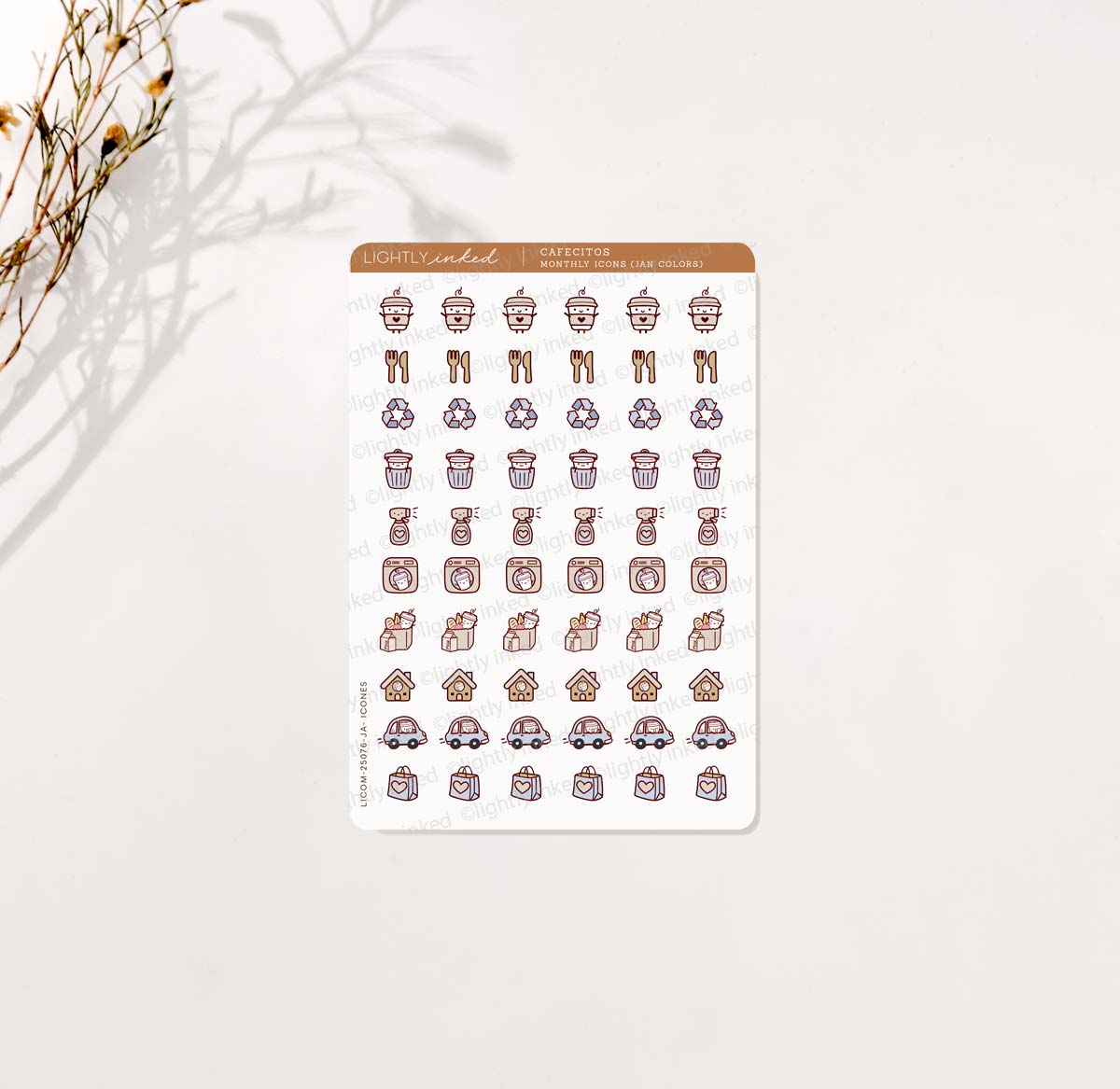 Cafecitos Monthly Icons (Add Ons)
