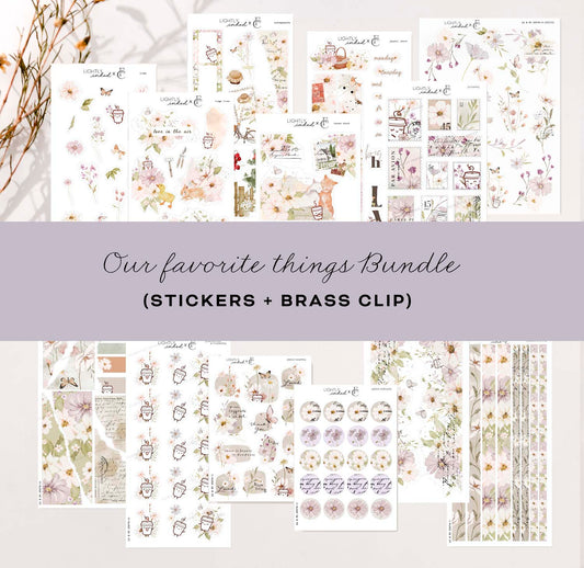 LI X FC: Our Favorite Things: Stickers + Brass Clip Bundle