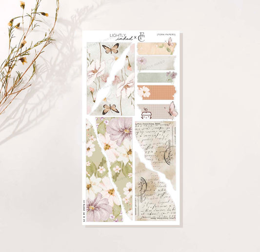 Lightly Inked X Faded Chronicle - Torn Papers