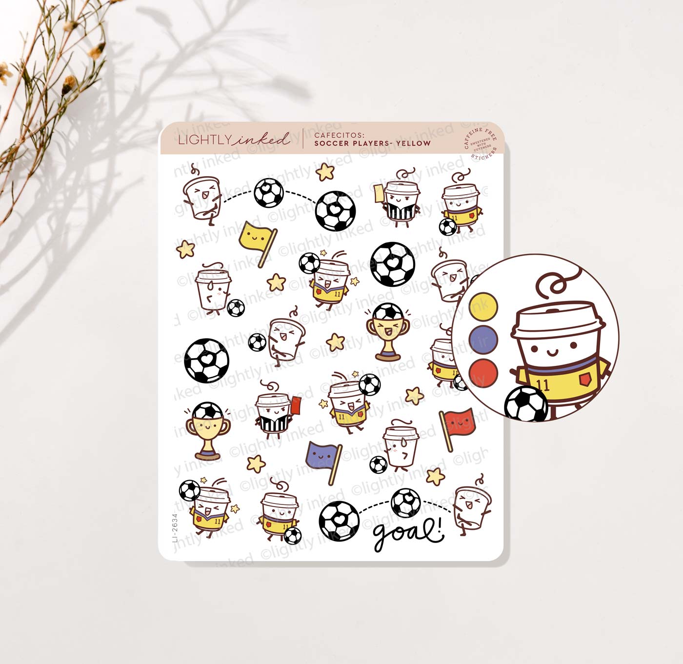 Soccer players - Yellow