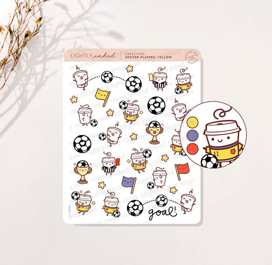 Soccer players - Yellow