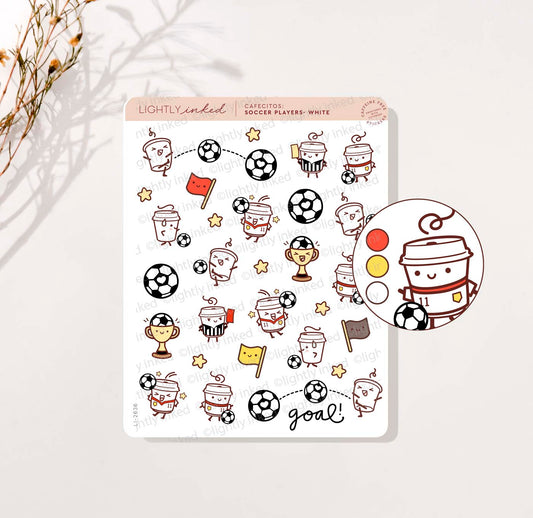 Soccer players -White