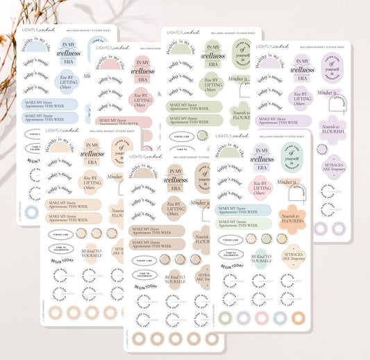 Wellness Mindset Sticker Sheet