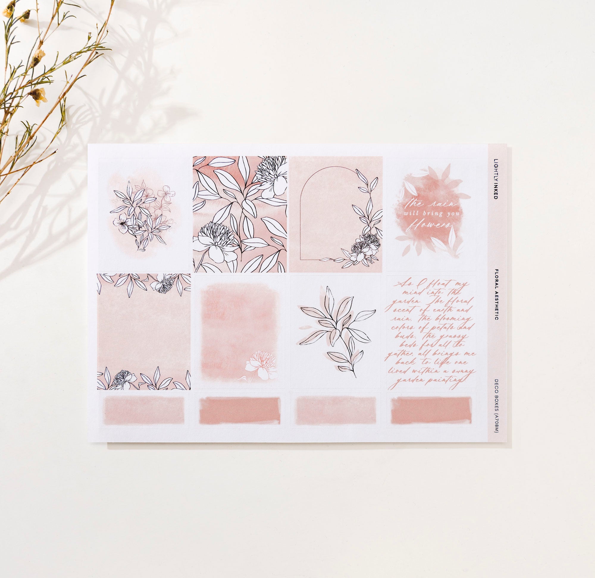 Asthetic Ink Box Floral Aesthetic - Deco Boxes (A) – Lightly Inked