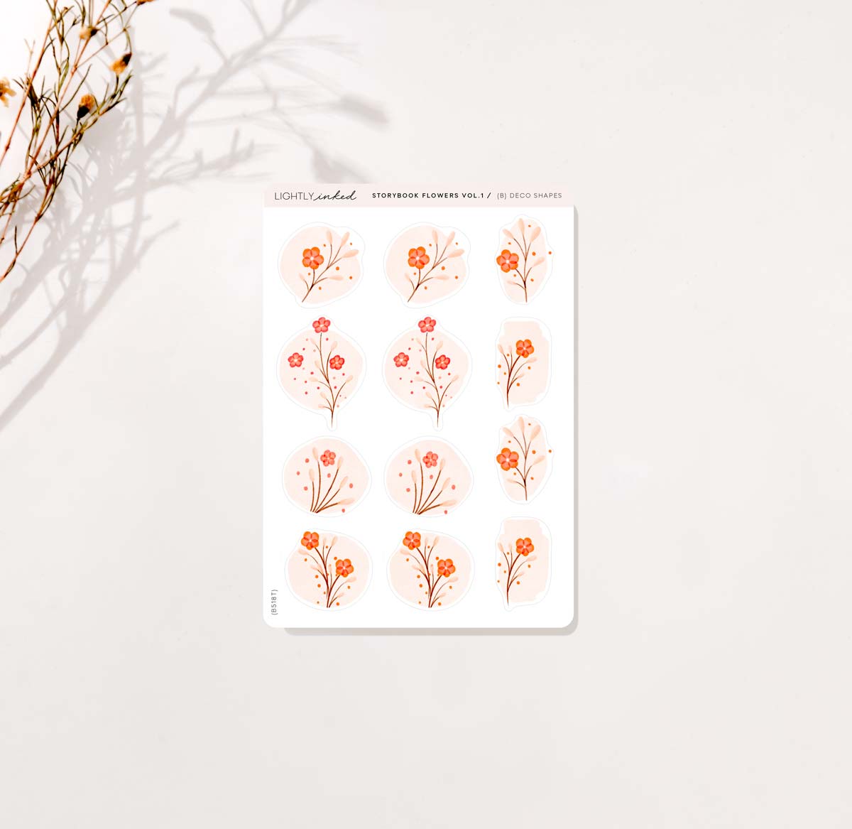 Storybook Flowers Vol.1 | Deco Shapes - Sheet B