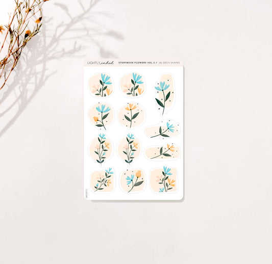 Storybook Flowers Vol.3 | Deco Shapes - Sheet B